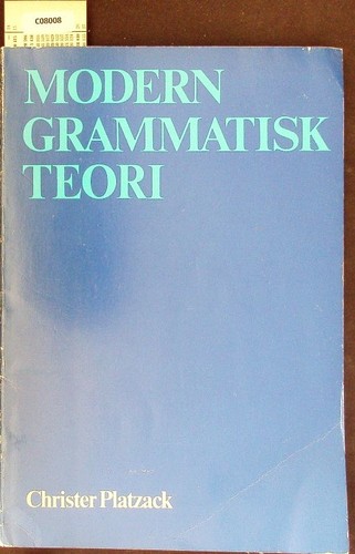 Modern grammatisk teori en - teori.,