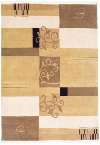 Modern carpet hand knotted