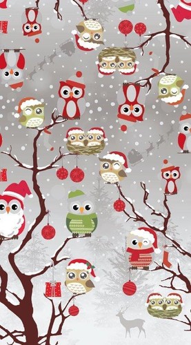 Weihnachten eulen auf bäumen - weihnachten,