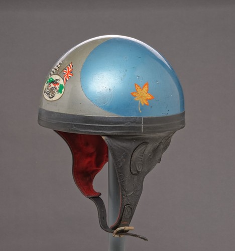 Vintage ossi halbschale helm - vintage,