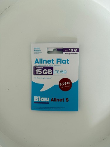 Blau sim karte - blau,