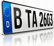 1 Kfz Kennzeichen 520x110mm