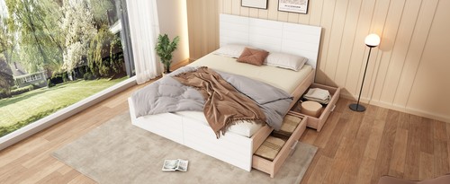 Holzbett 160x200cm mit - , 2