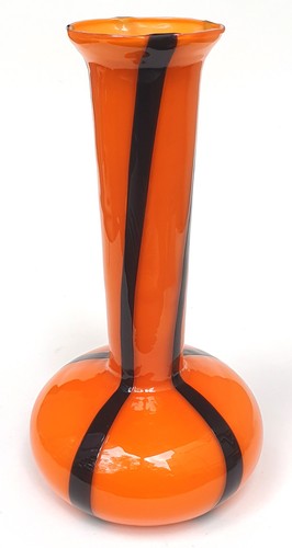 Murano glas vase orange - murano,