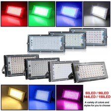 150W LED FLUTER AUSSEN STRAHLER FLUTLICHT SCHEINWERFER GARTEN LAMPE WASSERDICHT