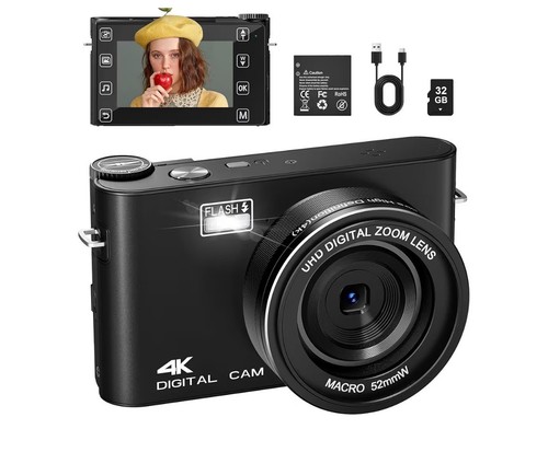 Uhd digitalkamera 48 mp - 4k, digitalkamera,