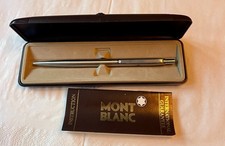 Montblanc Kugelschreiber -Farbe Silber mit Bayer Gravur + Etui