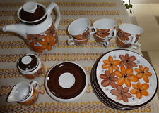 Scherzer Bavaria, Kaffeeservice für 6 Personen, Blumendekor, 20 Teile