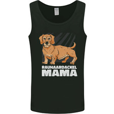 Hunde Rauhaardackel Mama Herren Trägershirt Tank Top