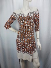 DIANE VON FURSTENBERG Damen Kleid Wickelkleid 100 % Seide Gr. 6 36/38