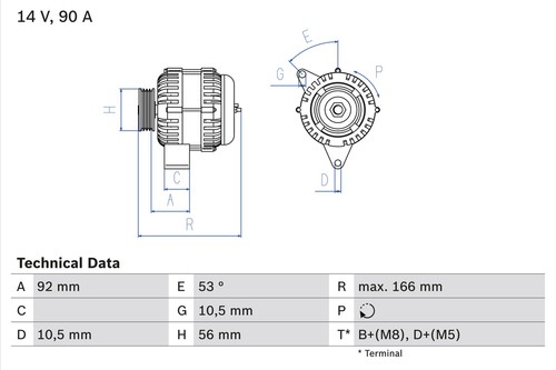Bosch lichtmaschine generator - bosch,