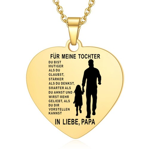 Halskette tochter herz - halskette,