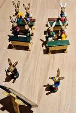 Hasenschule handbemalt Holz