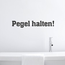  Wandtattoo Spruch "Pegel