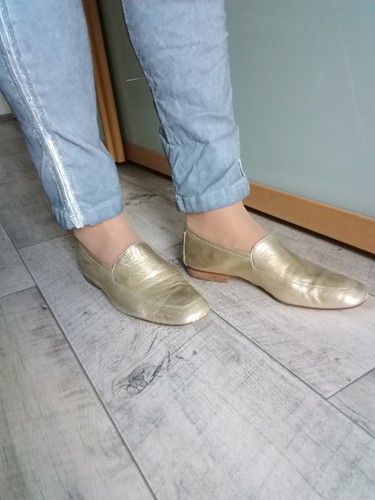 Damenschuhe slipper gold - damenschuhe,