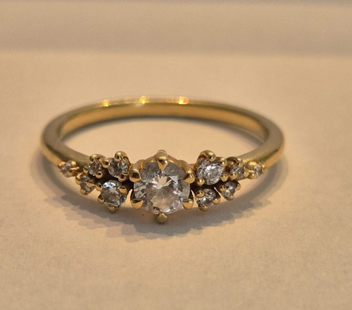 Goldring verlobungsring - goldring,