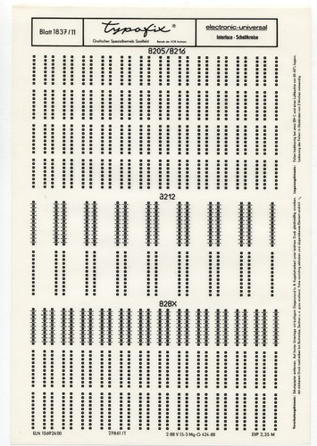Typofix 1837 interface - |,