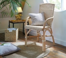 Stuhl mit Armlehne Korbstuhl