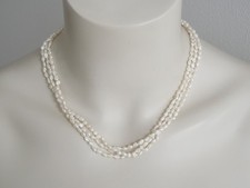 Kette Perlen Cremeweiß 3