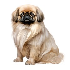 6x stickers Pekingese car