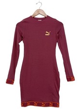 PUMA Strickkleid Damen Kleid Gr. DE 34 rot Casual-Look