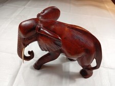 Holz Elefant Figur Deko Massiv