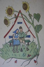 1 Kunstkarte Gemälde Zeichnung von J. Freude  Walter Flechsig Verlag   D24-28