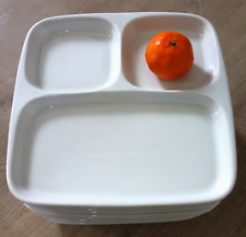 1 Menüteller Fondueteller Teller mit Einteilung weiß Marke Schönwald