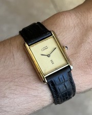 Cartier Tank Uhr Silber