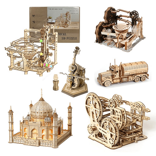 Holz puzzle murmelbahn - puzzle,