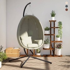 Hängesessel Ei-Design mit Ständer Hängestuhl Hängesitz 3 Farben Hängeschaukel