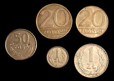 ?? Lot Konvolut Set alte Kursmünzen aus Polen 50 Groszy 2x 1, 2x 20 Zloty