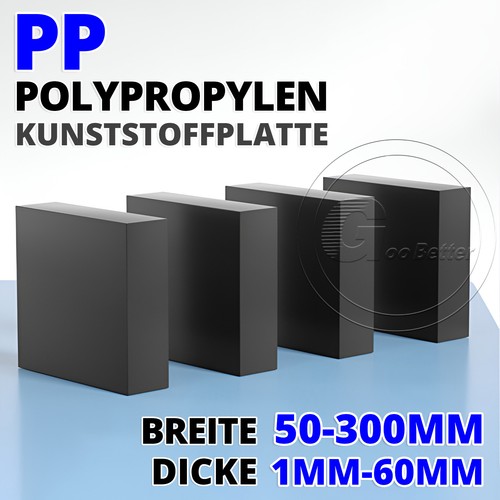 Schwarz kunststoff platte - pp,