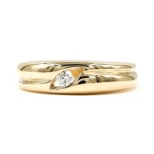Ring mit brillantsolitär - ring,
