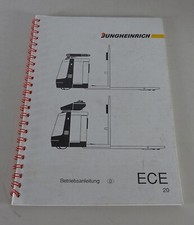 Betriebsanleitung Jungheinrich Elektro-Gabelstapler ECE 20 Stand 03/1993