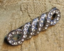 Kleine alte Strassbrosche