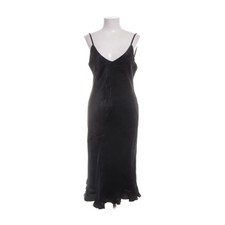Kleid, Größe: M, Schwarz, Acetat/Polyester, Einfarbig, Damen #2EA