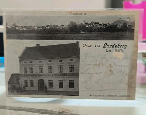 Ansichtskarte landsberg bez - ansichtskarte,