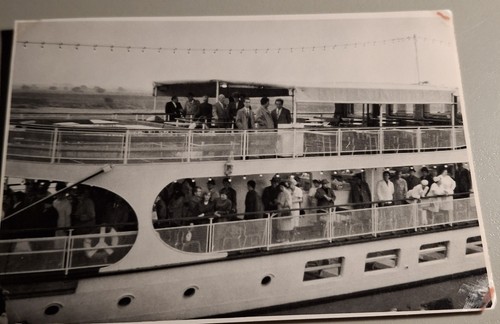 Altes foto vintage motorschiff - foto,