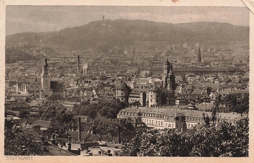 Stuttgart stadtansicht - ak,
