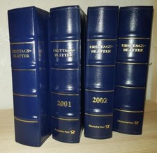 Post 1 Album (4 Ringe) ohne Schuber Leer für Briefe, Postkarten, ETB, FDC