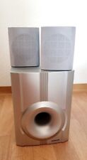 Boxen Lautsprecher UNIVERSUM vintage Heimkino Subwoofer Dolby Surround Silber 