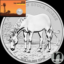 STOCK HORSE - 2016 Australien Perth Mint - 1 Oz Silber 9999 - im Blister