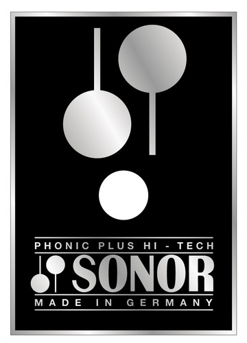 Drum badge sonor - drum, hi-tech