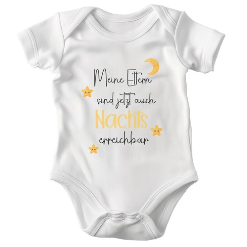 Unisex babybody lustig - unisex, weiss