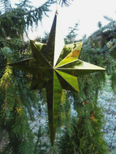 Weihnachtsstern Stern Gold glänzend Groß 42 x 33cm Christbaumschmuck Fensterdeko
