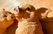 2x Kunst Figur Dekofigur