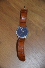 Armbanduhr für Herren, Fossil, blaues Ziffernblatt