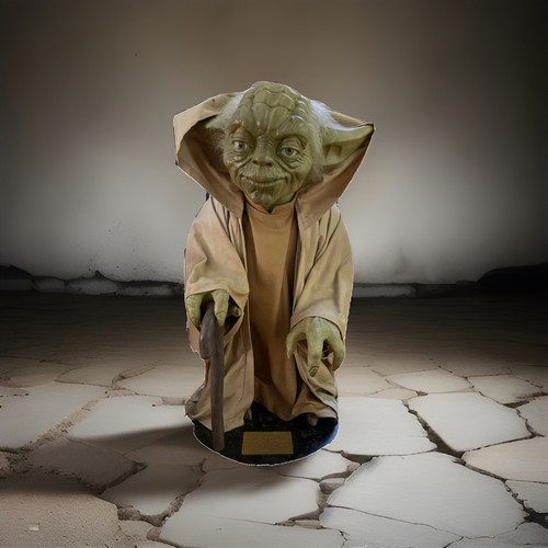 Life size yoda sculpture star - yoda,