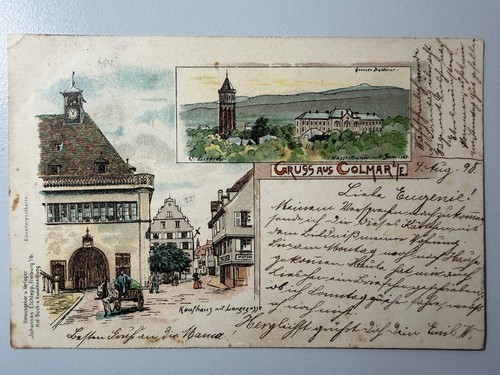 Litho gruss aus colmar - aus,